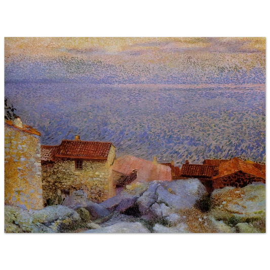 Henri-Edmond Cross - Coastal Landscape  75x100 cm / 30x40inches Fine Art Poster