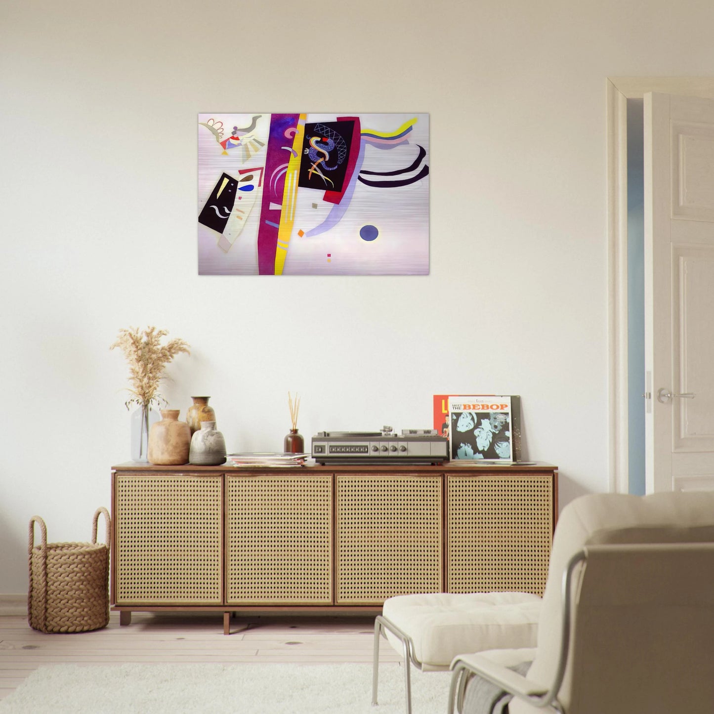 ORANGE VIOLET 1935 - Wassily Kandinsky Brushed Aluminum Print - 70x100 cm / 28x40 inches | Wassily Kandinsky Aluminum Print | Wassily Kandinsky Prints