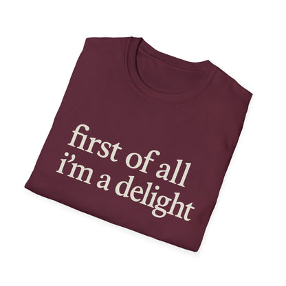 Allereerst ben ik een Leuke Shirt, Grappig Citaat T-shirt voor Vrouwen, Sassy Zegging Trui, Geestig Grafisch Cadeau voor Beste Vriendin