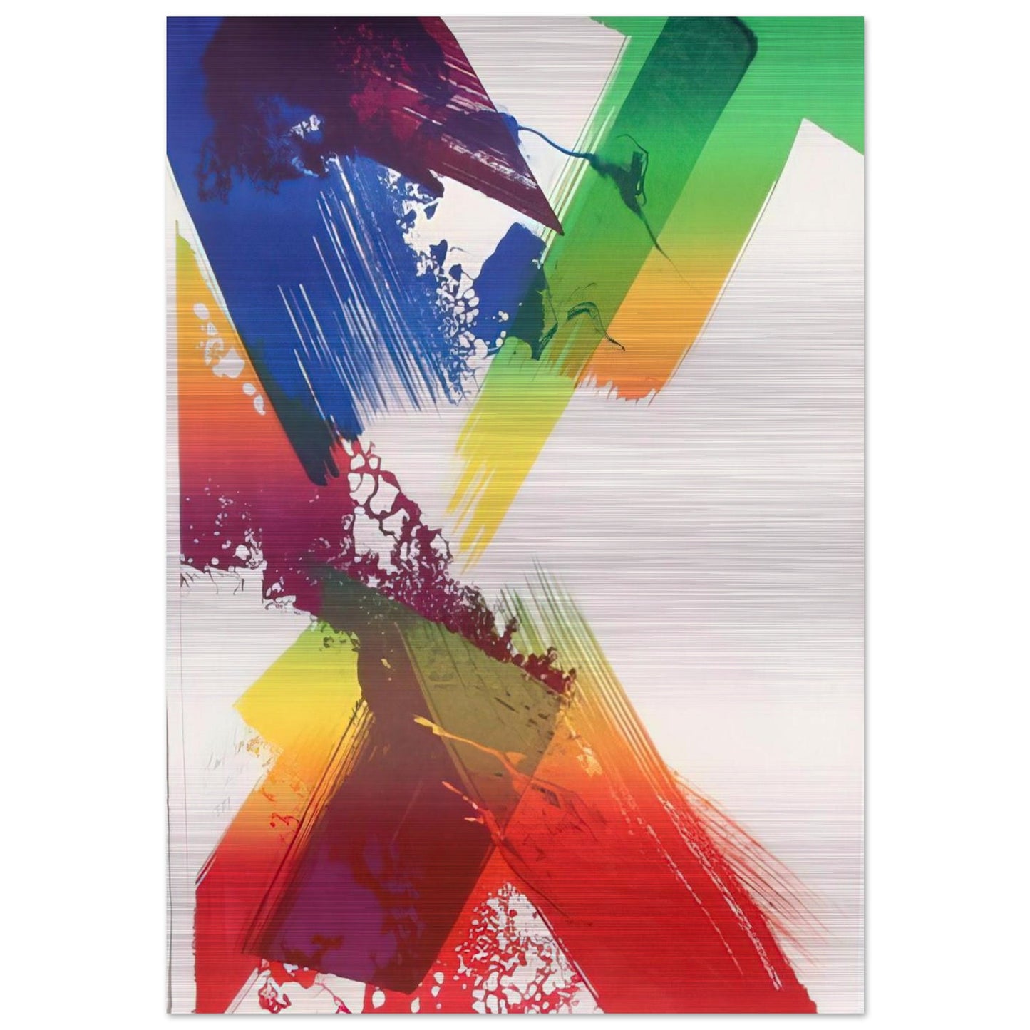 Untitled - 1983 - Paul Jenkins Brushed Aluminum Print - 70x100 cm / 28x40 inches | Paul Jenkins Aluminum Print | Paul Jenkins Prints