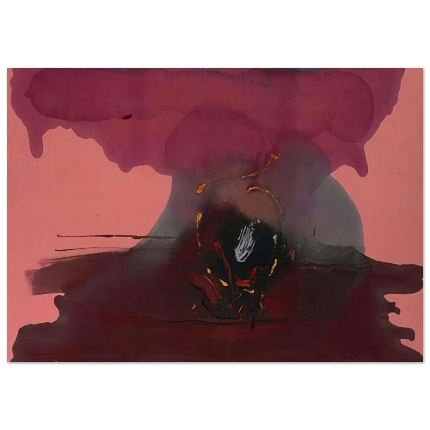 Helen Frankenthaler - Harbinger - 1986 Wall art - 20x50 cm / 8x20 inches - Fine Art Poster-canvas - -