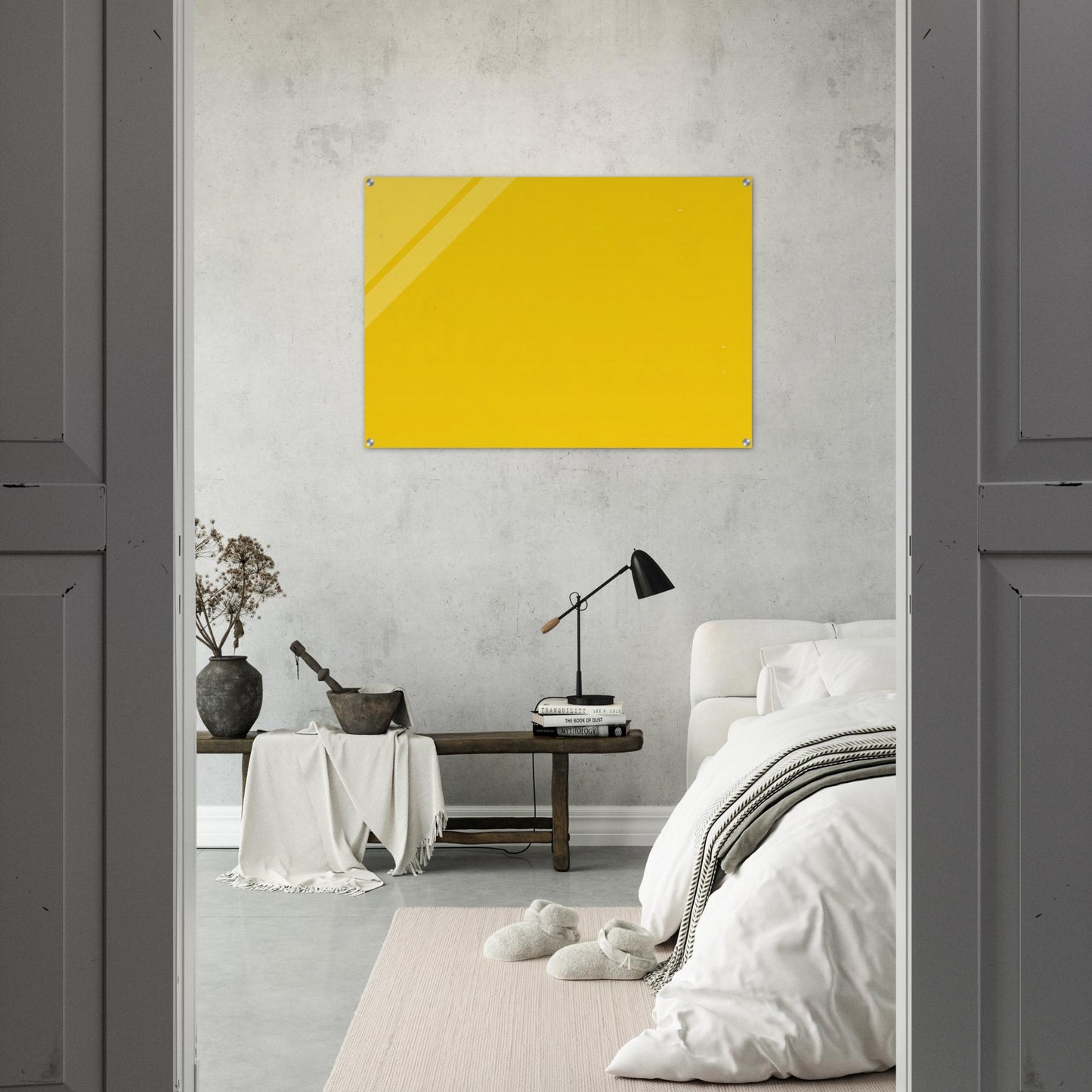 Yellow from the series Line Form Color - Ellsworth Kelly Acrylic Print - 70x100 cm / 28x40″ inches