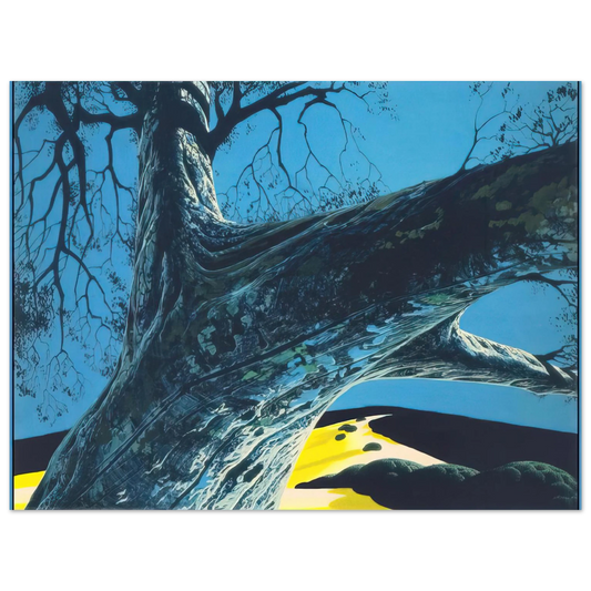 Eyvind Earle - Distant Meadow  75x100 cm / 30x40inches Fine Art Poster