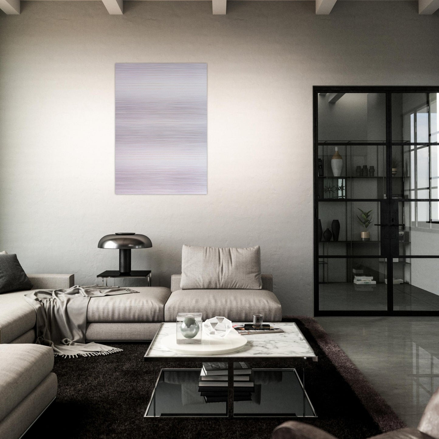Untitled No. 1 - Agnes Martin Brushed Aluminum Print - 70x100 cm / 28x40 inches | Agnes Martin Aluminum Print | Agnes Martin Prints