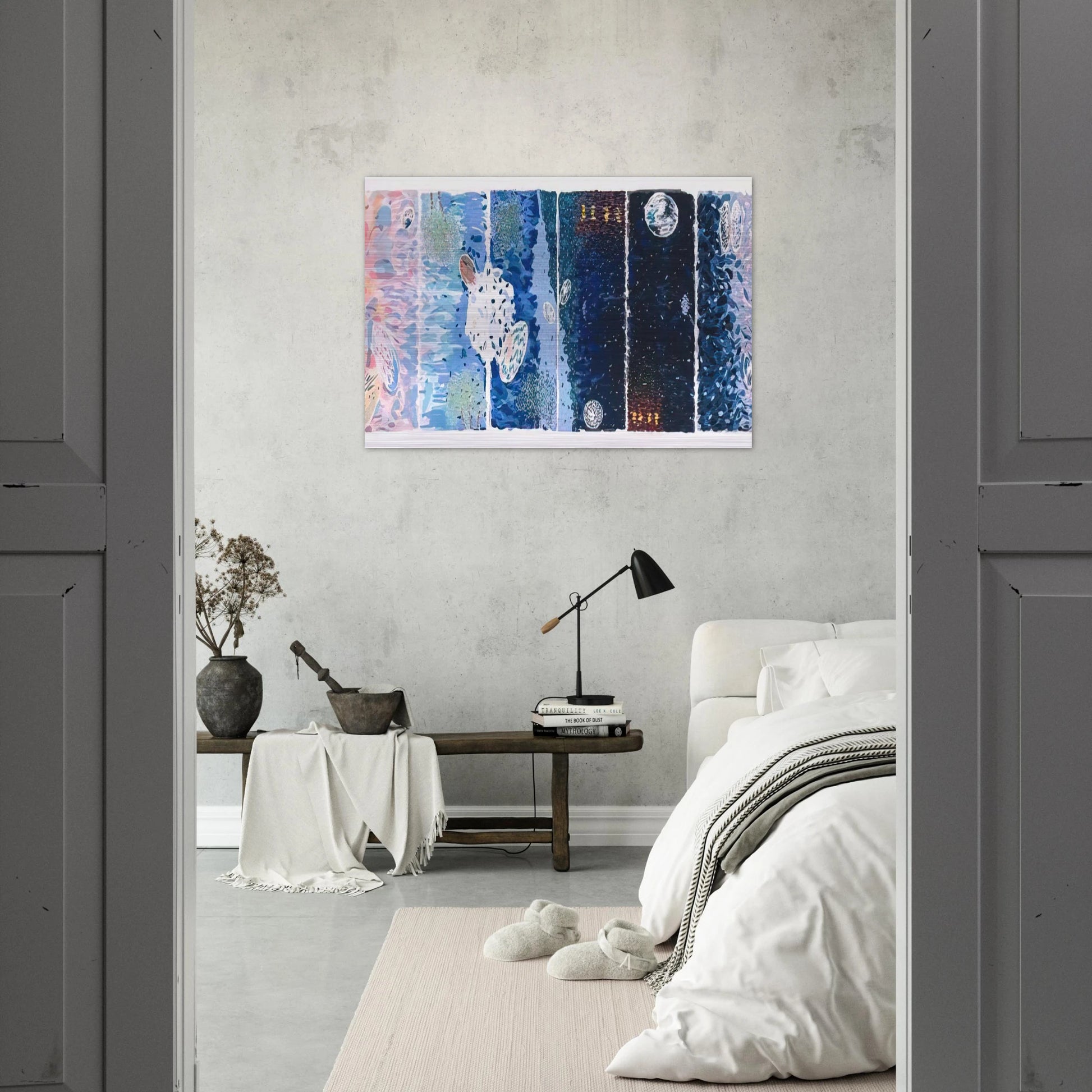 At Sea Japan - 1980 - Jennifer Bartlett Brushed Aluminum Print - 70x100 cm / 28x40 inches | Jennifer Bartlett Aluminum Print | Jennifer Bartlett Prints