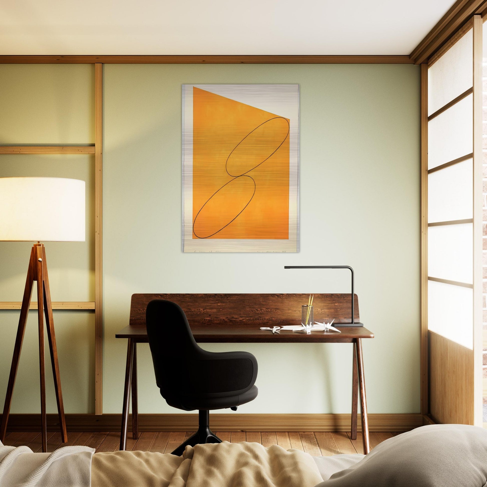 TUDY ATTIC SERIES XIV 1991 - Robert Mangold Brushed Aluminum Print - 70x100 cm / 28x40 inches | Robert Mangold Aluminum Print | Robert Mangold Prints