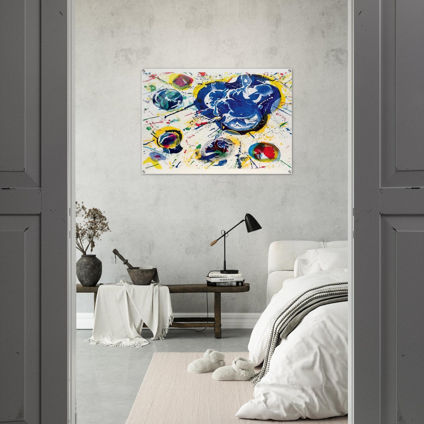 Untitled I  L I 87  - Sam Francis Acrylic Print - 70x100 cm / 28x40″ inches