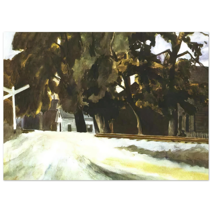 Edward Hopper - Railroad Crossing Fine Art Poster