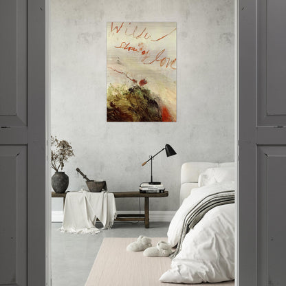 Wilder Shores of Love - Cy Twombly Brushed Aluminum Print - 70x100 cm / 28x40 inches | Cy Twombly Aluminum Print | Cy Twombly Prints