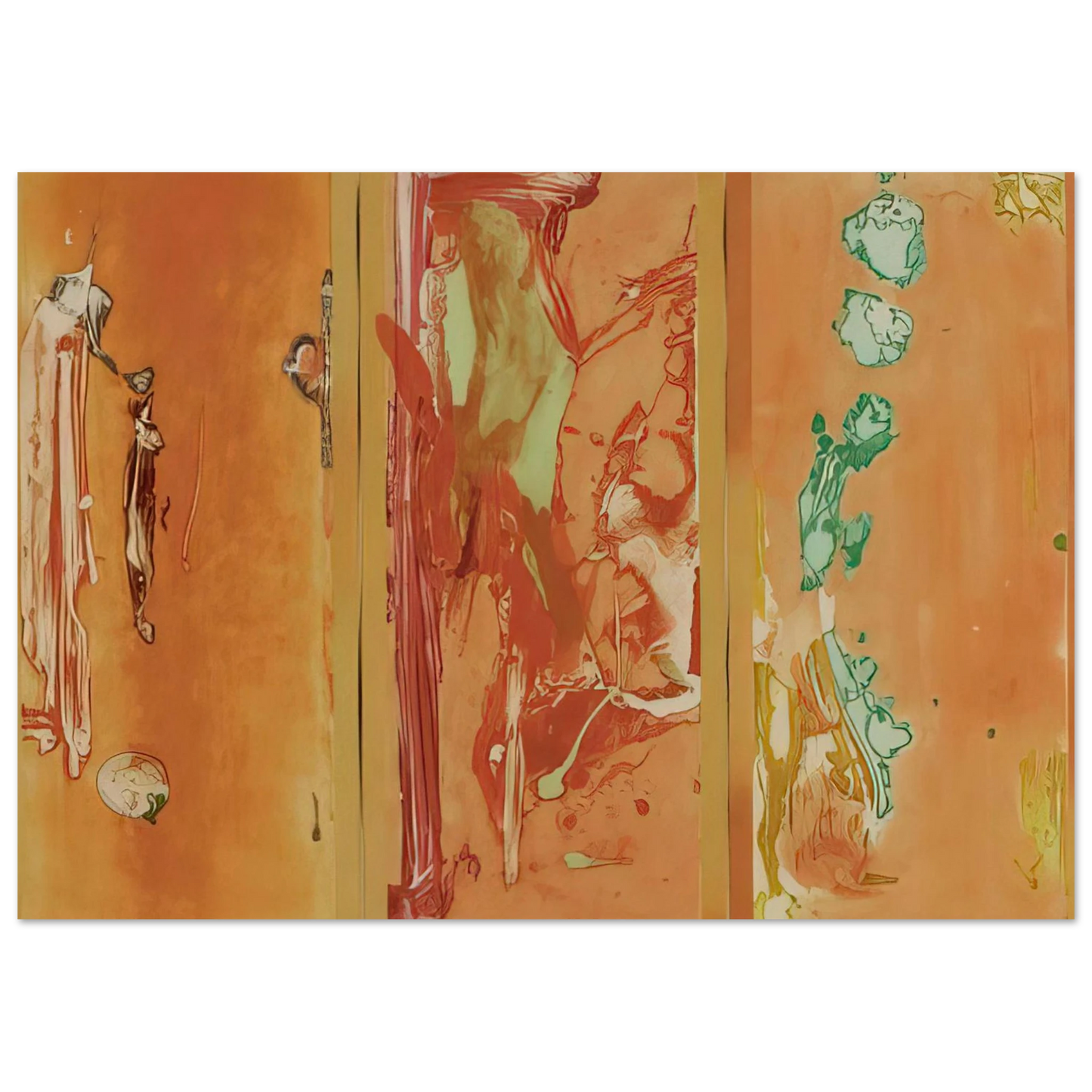 Helen Frankenthaler - Gateway - 1988 Wall art - A2 (42 x 59.4  cm) - Fine Art Poster-canvas - -