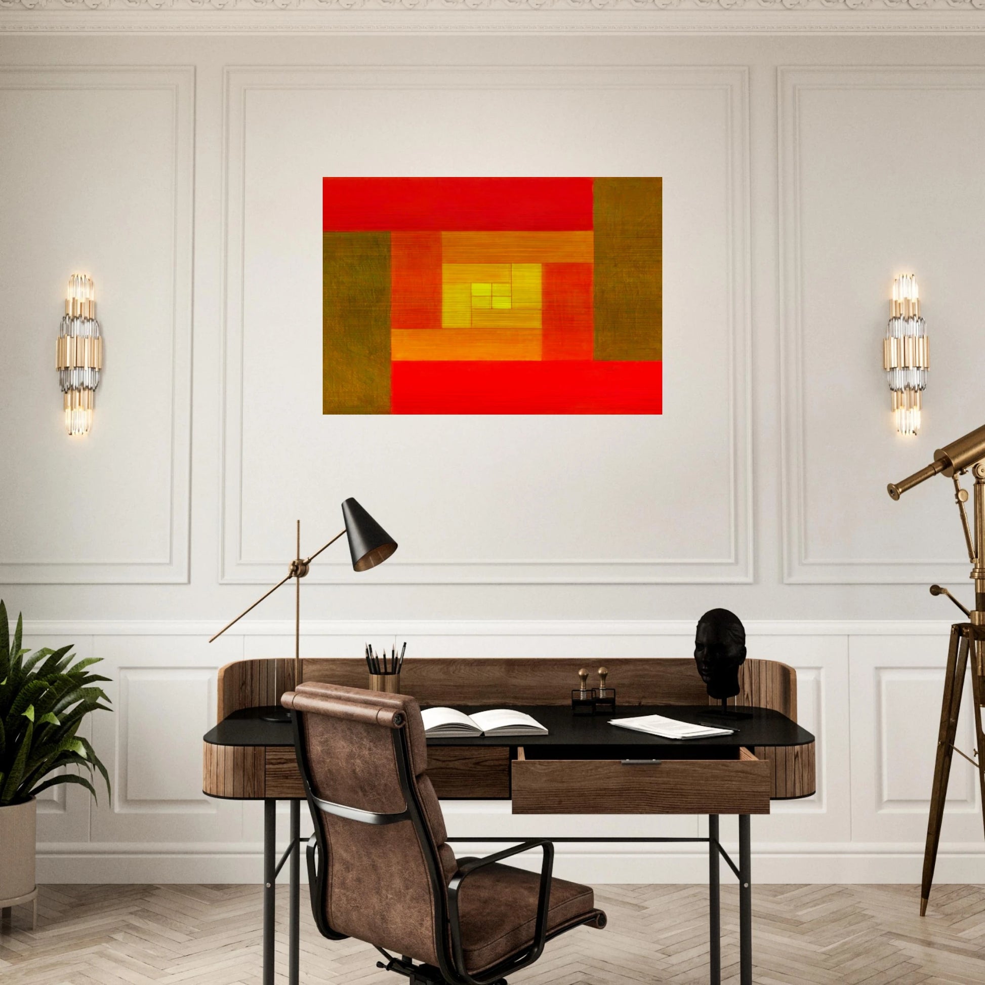 Etudes Bauhaus D - 1929 - Victor Vasarely Brushed Aluminum Print - 70x100 cm / 28x40 inches | Victor Vasarely Aluminum Print | Victor Vasarely Prints