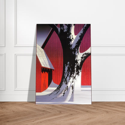 Ruby - Eyvind Earle Brushed Aluminum Print - 70x100 cm / 28x40 inches | Eyvind Earle Aluminum Print | Eyvind Earle Prints