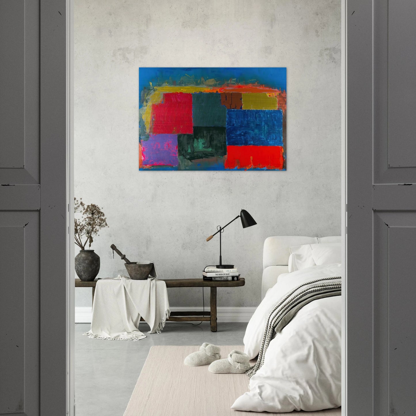 North Sound - 1979 - John Hoyland Brushed Aluminum Print - 70x100 cm / 28x40 inches | John Hoyland Aluminum Print | John Hoyland Prints