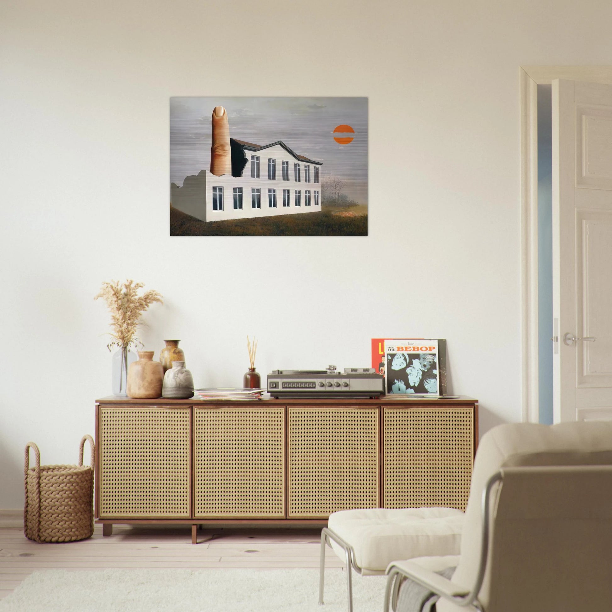 THE REVEALING OF THE PRESENT 1936 - Rene Magritte Brushed Aluminum Print - 70x100 cm / 28x40 inches | Rene Magritte Aluminum Print | Rene Magritte Prints