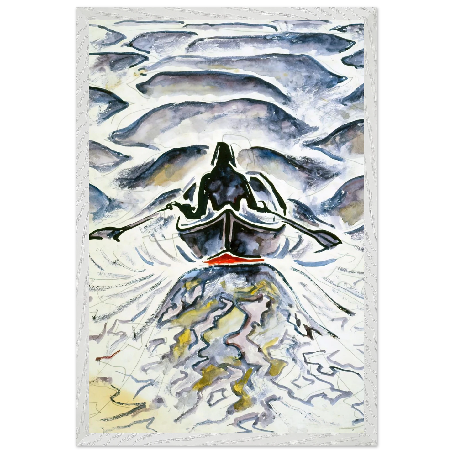 Walter Inglis Anderson - Walter Anderson Wall art - 50x70 cm / 20x28 inches - Premium Wooden Framed Poster With Fine Art Paper-canvas - White frame