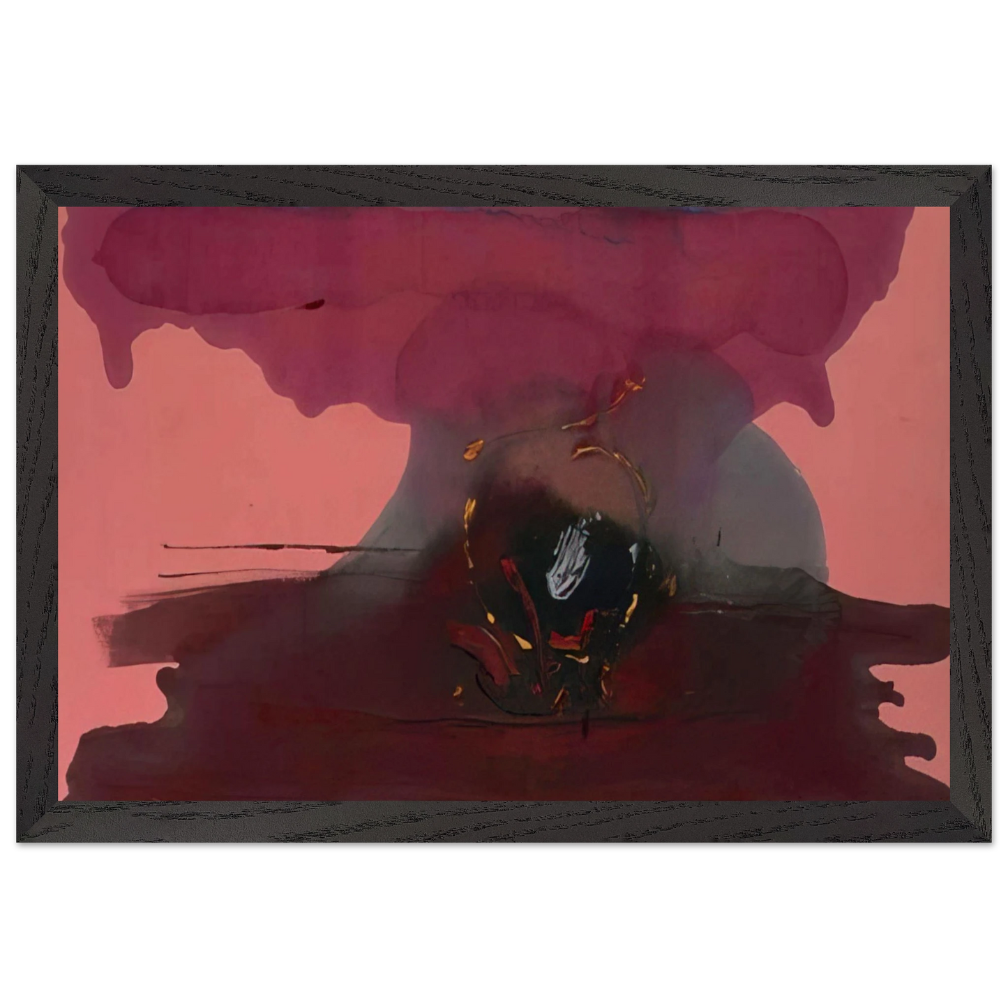 Helen Frankenthaler - Harbinger - 1986 Wall art - 35x35 cm / 14x14 inches - Fine Art Poster-canvas - -