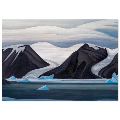 Nerke, Greenland - 1930 - Lawren Harris Brushed Aluminum Print - 70x100 cm / 28x40 inches | Lawren Harris Aluminum Print | Lawren Harris Prints