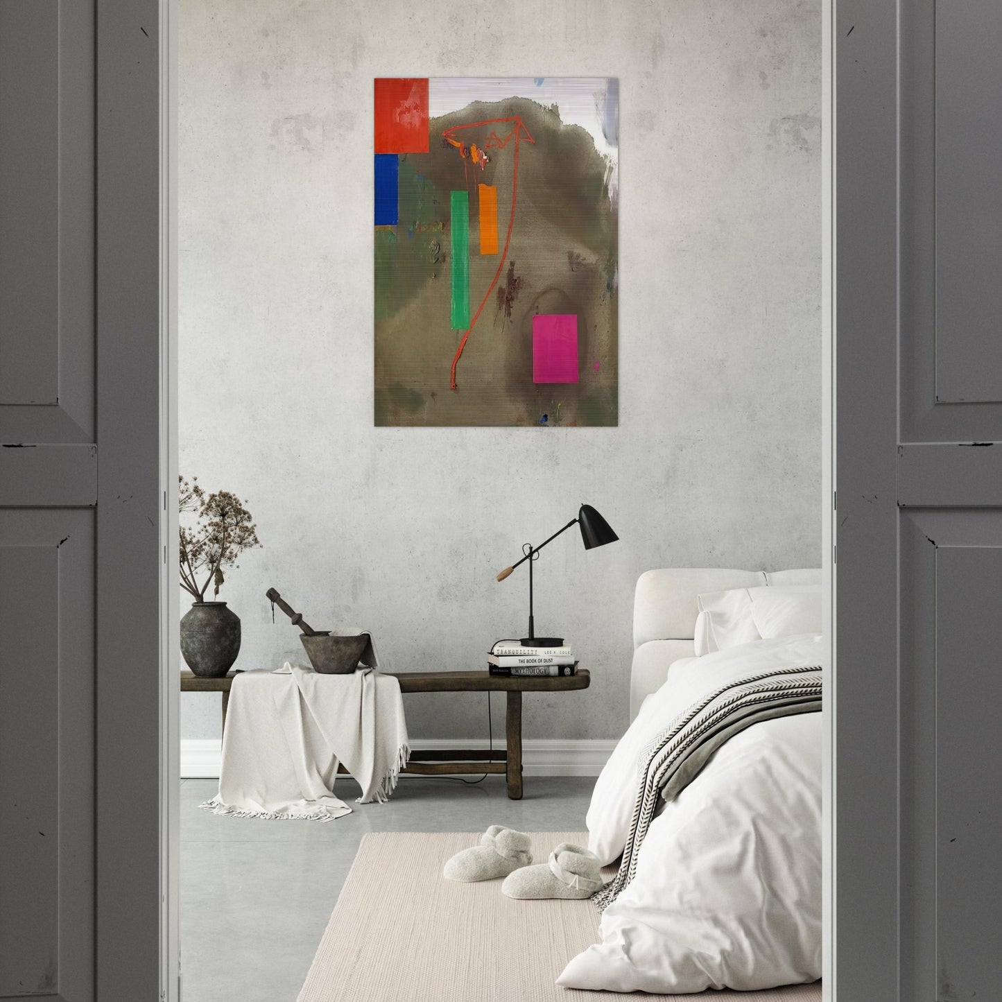 Lonely Journey - Hans Hofmann Brushed Aluminum Print - 70x100 cm / 28x40 inches | Hans Hofmann Aluminum Print | Hans Hofmann Prints