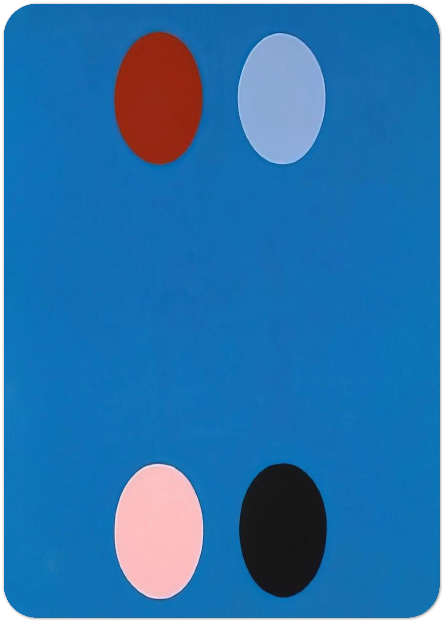 France Blue - 1965 By Thomas Downing Pack of 10 Post Cards | Thomas Downing Post Cards | A6 (10.5 x 14.8 cm) - 4.1 x 5.8 inches