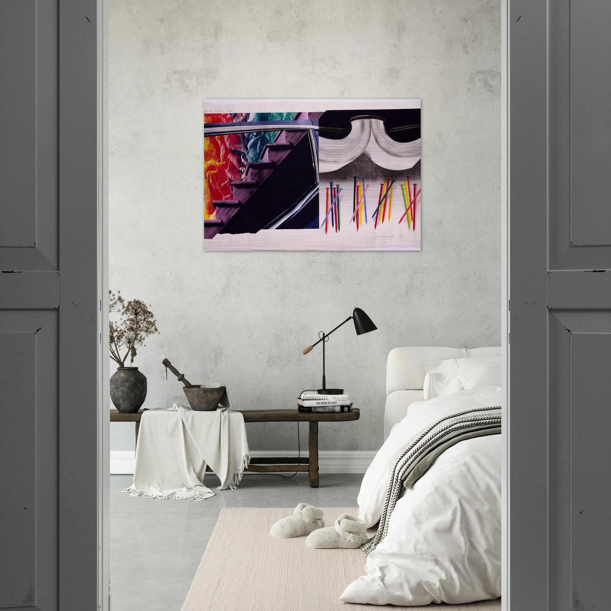 Off the Continental Divide - James Rosenquist Brushed Aluminum Print - 70x100 cm / 28x40 inches | James Rosenquist Aluminum Print | James Rosenquist Prints