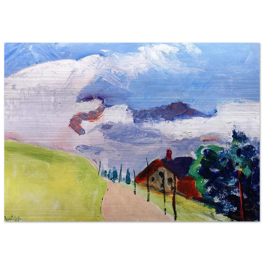 SWISS LANDSCAPE 1901 - Henri Matisse Brushed Aluminum Print - 70x100 cm / 28x40 inches | Henri Matisse Aluminum Print | Henri Matisse Prints