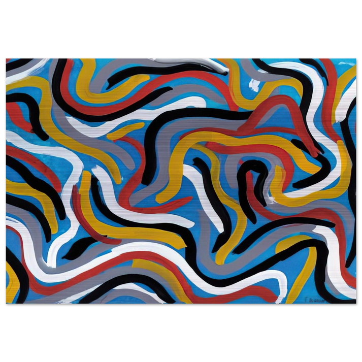 Untitled - Sol LeWitt Brushed Aluminum Print - 70x100 cm / 28x40 inches | Sol LeWitt Aluminum Print | Sol LeWitt Prints