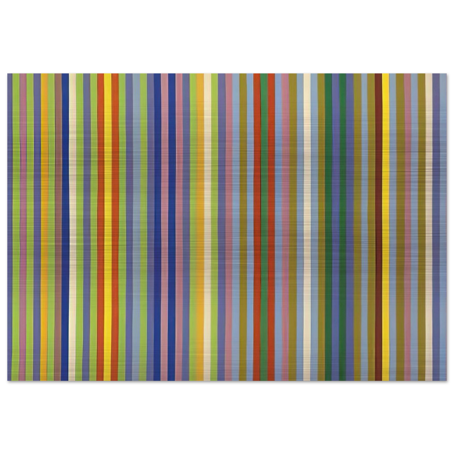 Lemon Ice - 1965 - Gene Davis Brushed Aluminum Print - 70x100 cm / 28x40 inches | Gene Davis Aluminum Print | Gene Davis Prints
