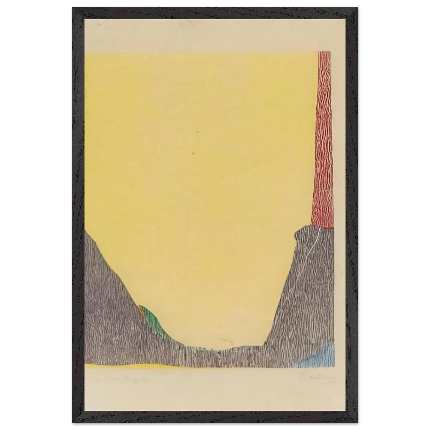 Helen Frankenthaler - East and Beyond - 1973 Wall art - 30x40 cm / 12x16 inches - Premium Wooden Framed Poster With Fine Art Paper-canvas - White frame