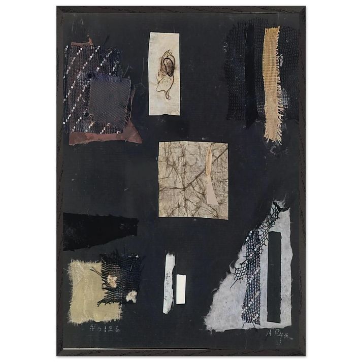 Number 126 - 1948 - Anne Ryan 70x100 cm / 28x40 inches Framed Art Print – Black Wooden Frame