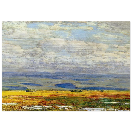 Oregon Landscape - Childe Hassam Brushed Aluminum Print - 70x100 cm / 28x40 inches | Childe Hassam Aluminum Print | Childe Hassam Prints