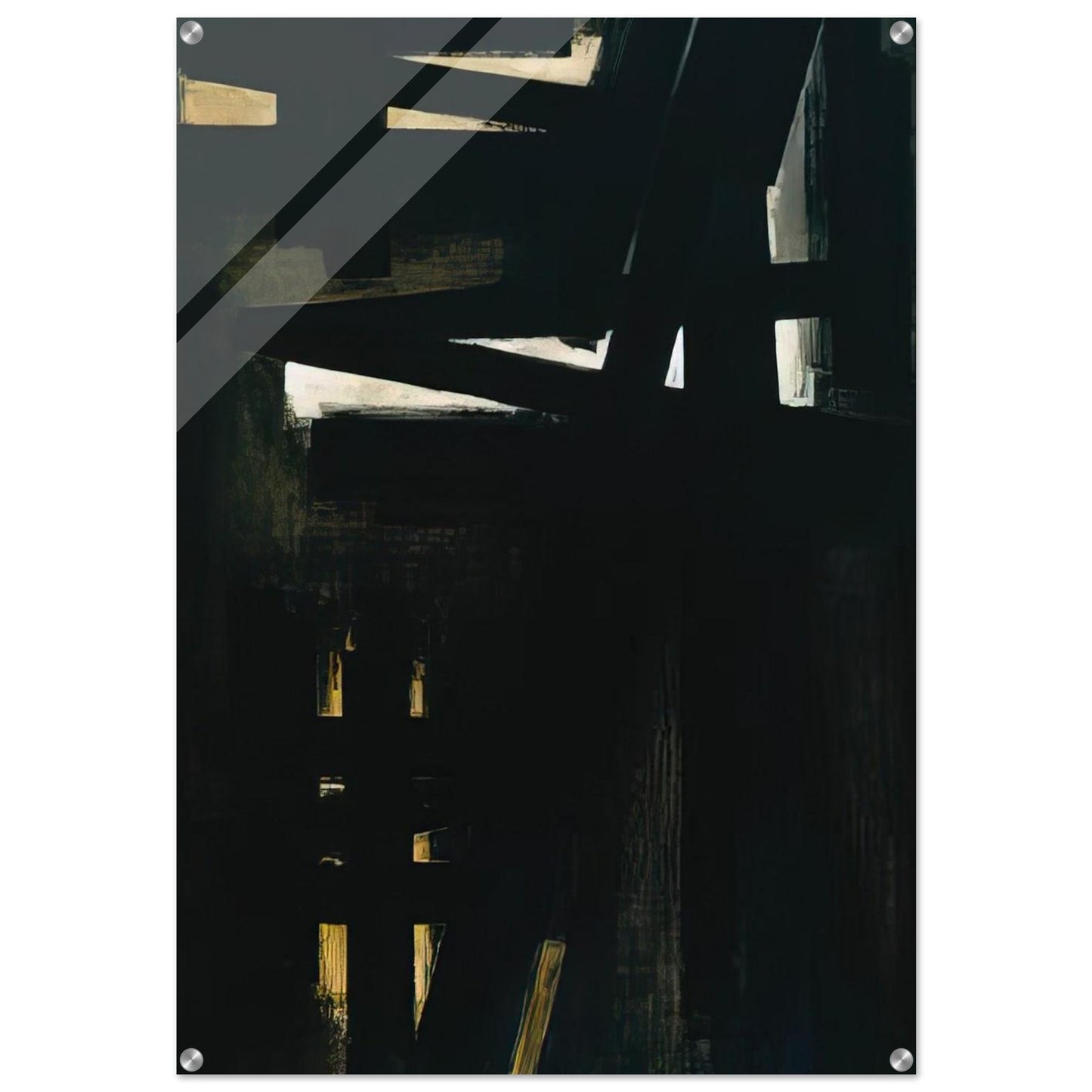 Painting, 23 May 1953 - 1953 - Pierre Soulages Acrylic Print - 70x100 cm / 28x40″ inches | Pierre Soulages Wall Art | Pierre Soulages Prints