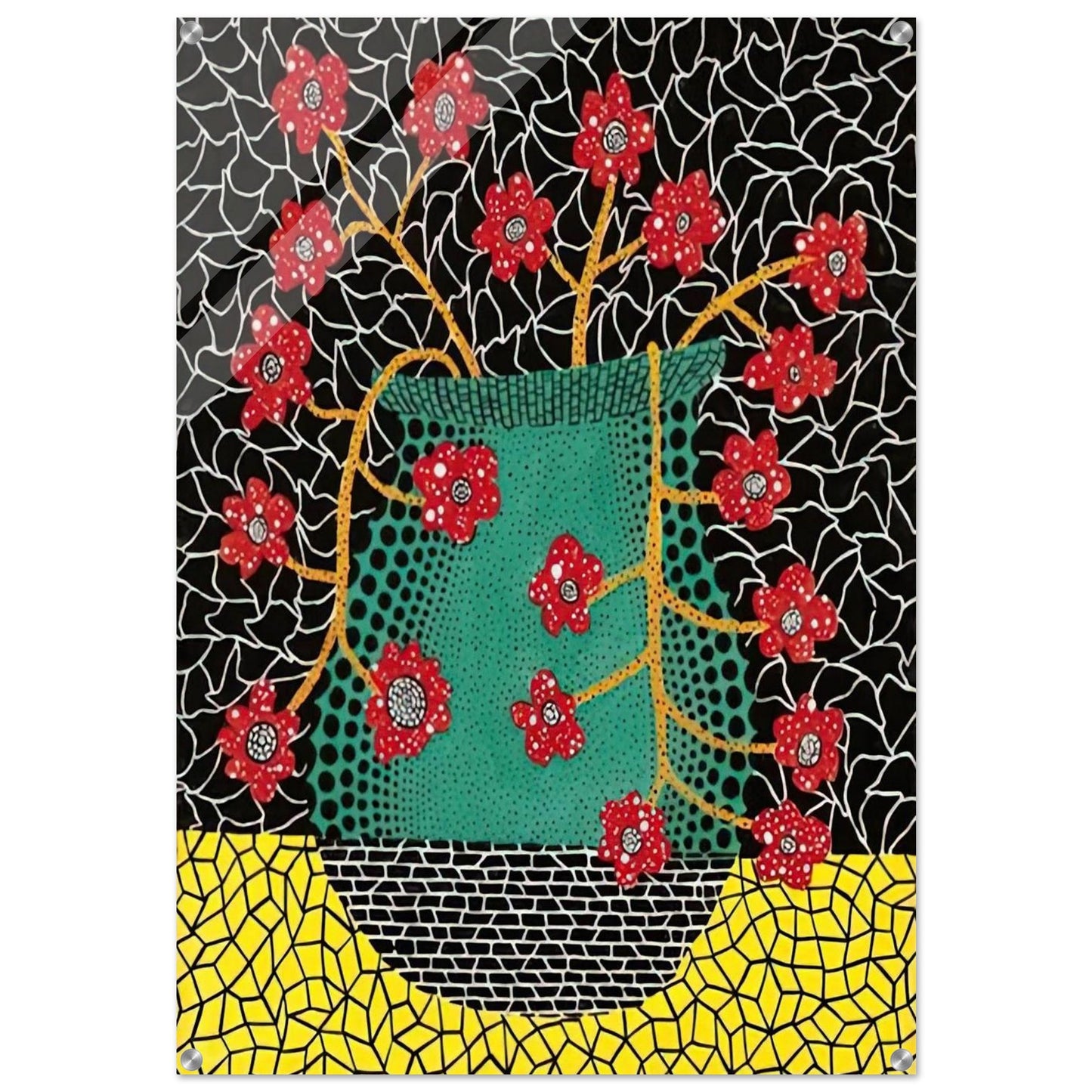 FLOWERS 1983 - Yayoi Kusama Acrylic Print - 70x100 cm / 28x40″ inches