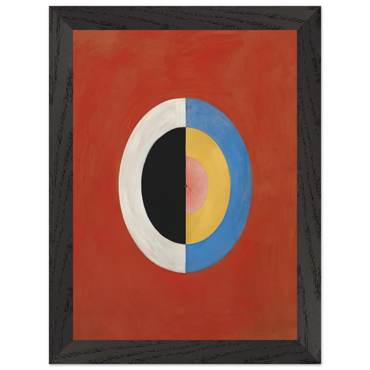 Hilma af Klint - THE SWAN NO 17 1915 0 Wall art - 30x40 cm / 12x16 Inches - Premium Wooden Framed Poster With Fine Art Paper - Black frame