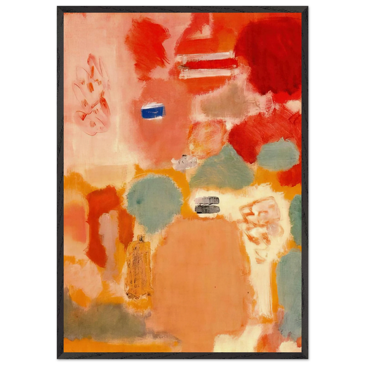 No 21 - 1949 - Mark Rothko 70x100 cm / 28x40 inches Framed Art Print – Black Wooden Frame