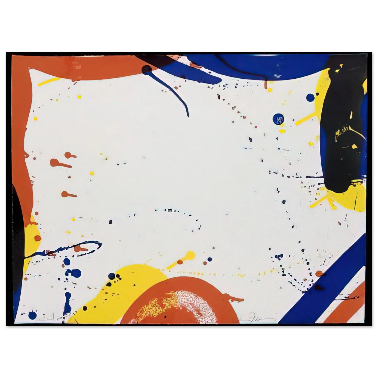 Sam Francis - Abstract Composition  SF 61   75x100 cm / 30x40inches Fine Art Poster
