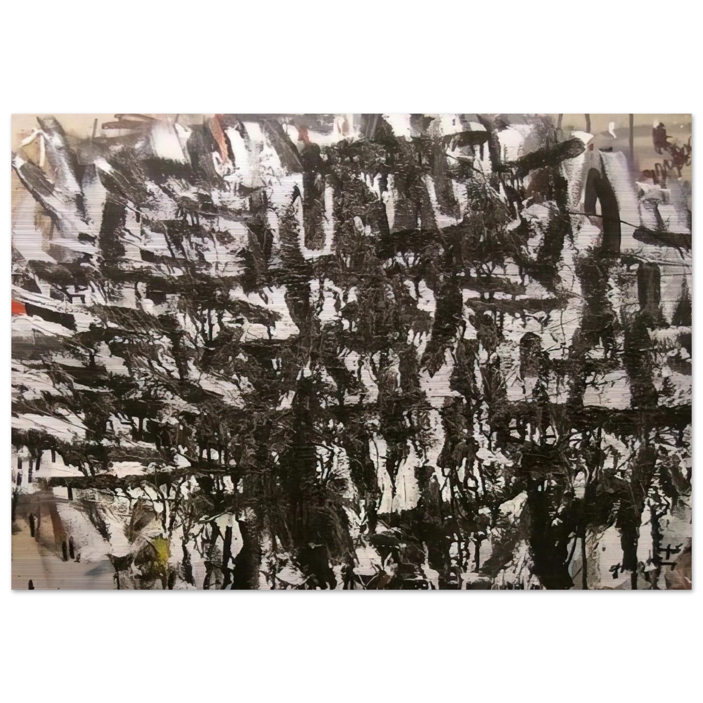 Listen - 2005 - Robert Goodnough Brushed Aluminum Print - 70x100 cm / 28x40 inches | Robert Goodnough Aluminum Print | Robert Goodnough Prints