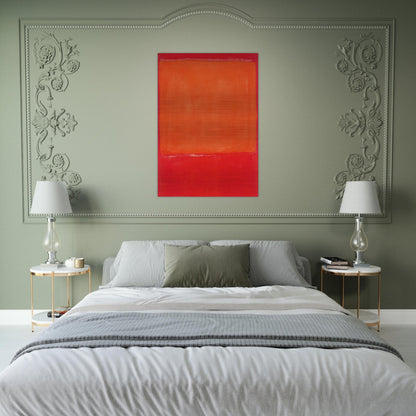 Ochre and Red on Red - 1957 - Mark Rothko Brushed Aluminum Print - 70x100 cm / 28x40 inches | Mark Rothko Aluminum Print | Mark Rothko Prints