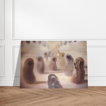 DESOXYRIBONUCLEIC ACID ARABS - Salvador Dali Brushed Aluminum Print - 70x100 cm / 28x40 inches | Salvador Dali Aluminum Print | Salvador Dali Prints
