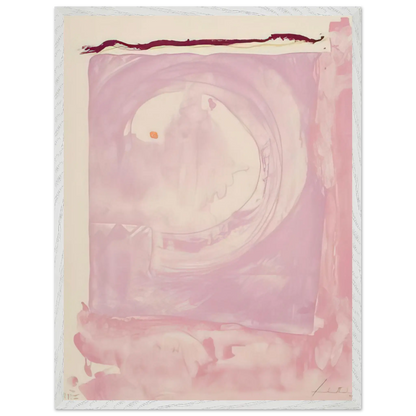 Helen Frankenthaler - Reflections IX - 1995 Wall art - 30x45 cm / 12x18 inches - Premium Wooden Framed Poster With Fine Art Paper - White frame