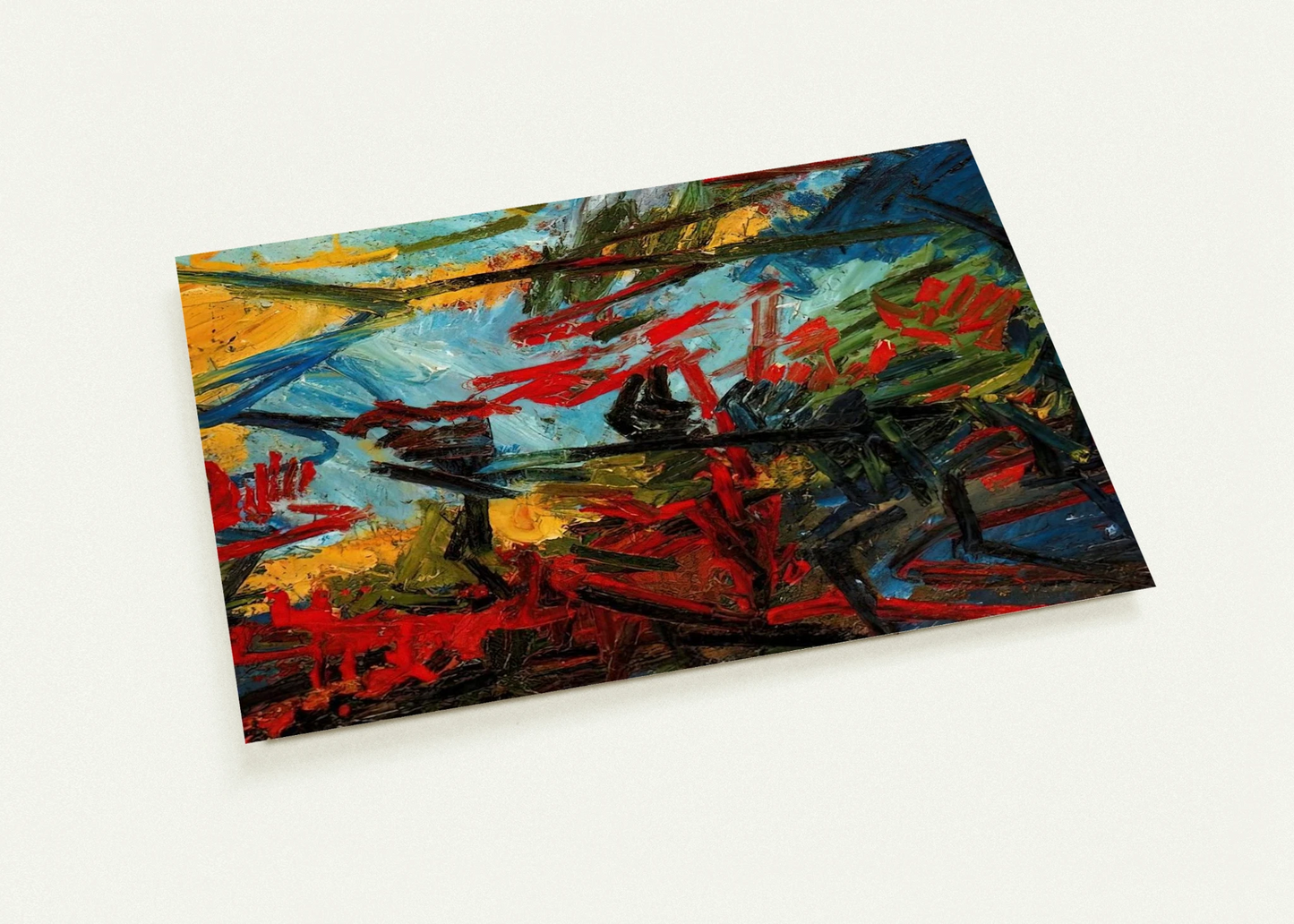 BACCHUS AND ARIADNE By Frank Auerbach Pack of 10 Post Cards | Frank Auerbach Post Cards | A6 (10.5 x 14.8 cm) - 4.1 x 5.8 inches