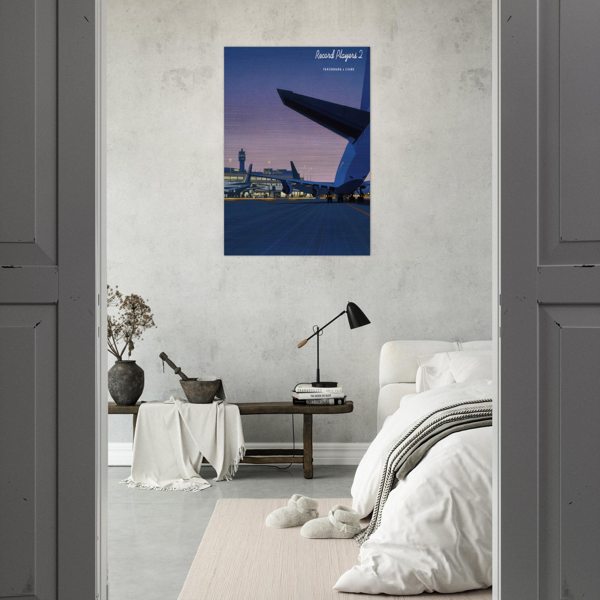 Taxiway - Hiroshi Nagai Brushed Aluminum Print - 70x100 cm / 28x40 inches | Hiroshi Nagai Aluminum Print | Hiroshi Nagai Prints
