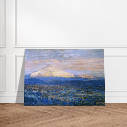 Mount Hood - Childe Hassam Brushed Aluminum Print - 70x100 cm / 28x40 inches | Childe Hassam Aluminum Print | Childe Hassam Prints