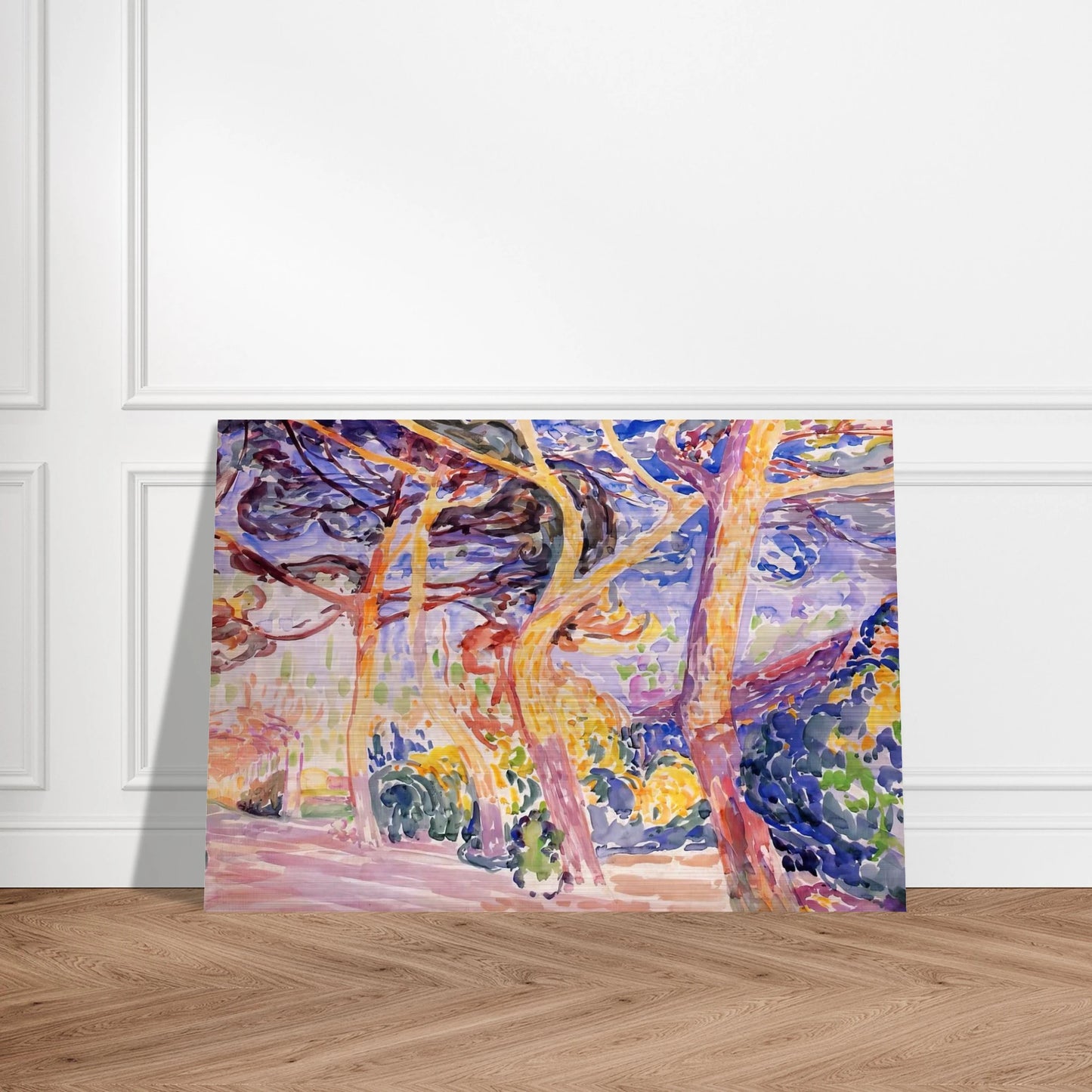 Under the Pines - Henri-Edmond Cross Brushed Aluminum Print - 70x100 cm / 28x40 inches | Henri-Edmond Cross Aluminum Print | Henri-Edmond Cross Prints