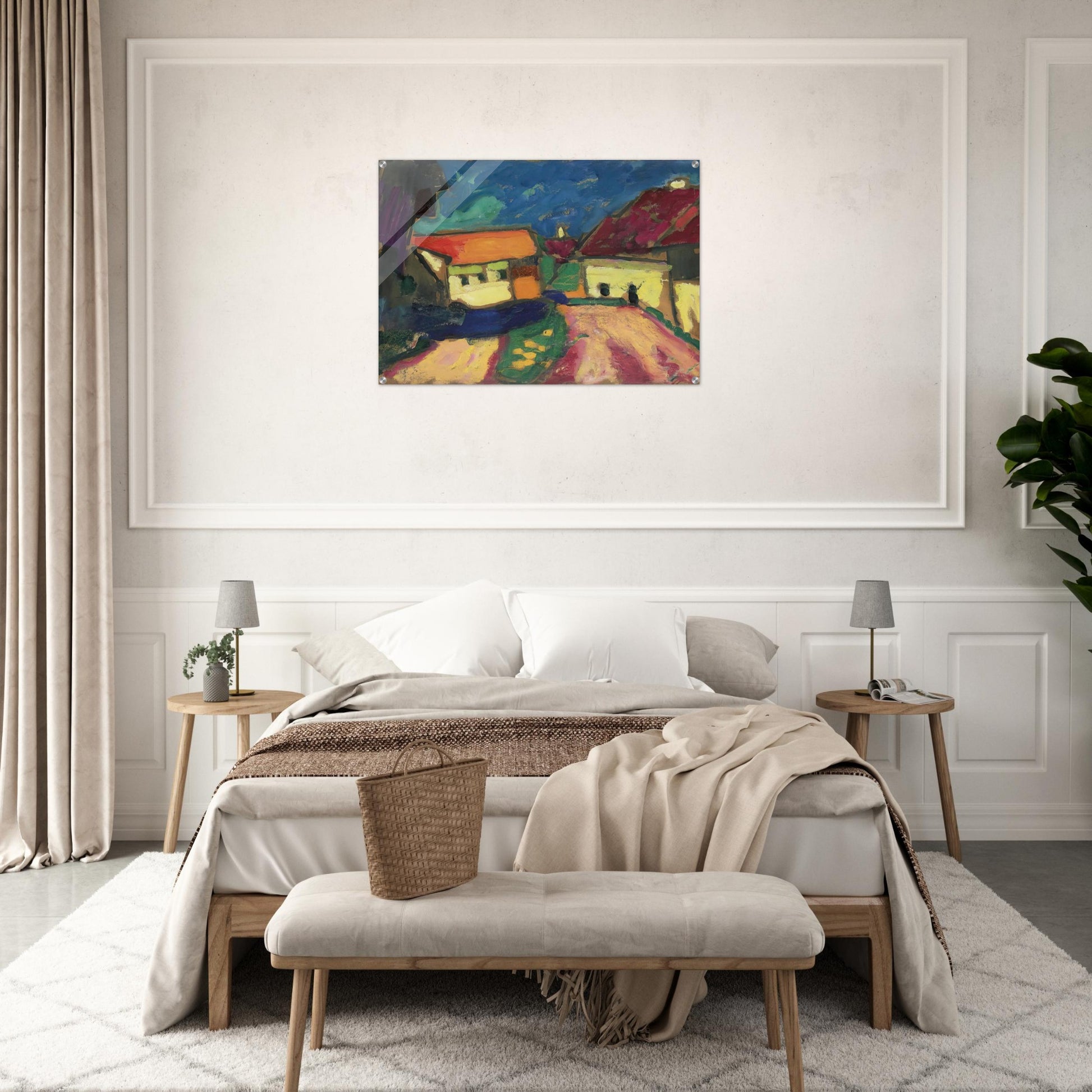 LANDSCHAFTSTUDIE DORFSTRASSE 1908 - Alexej von Jawlensky Acrylic Print - 70x100 cm / 28x40″ inches