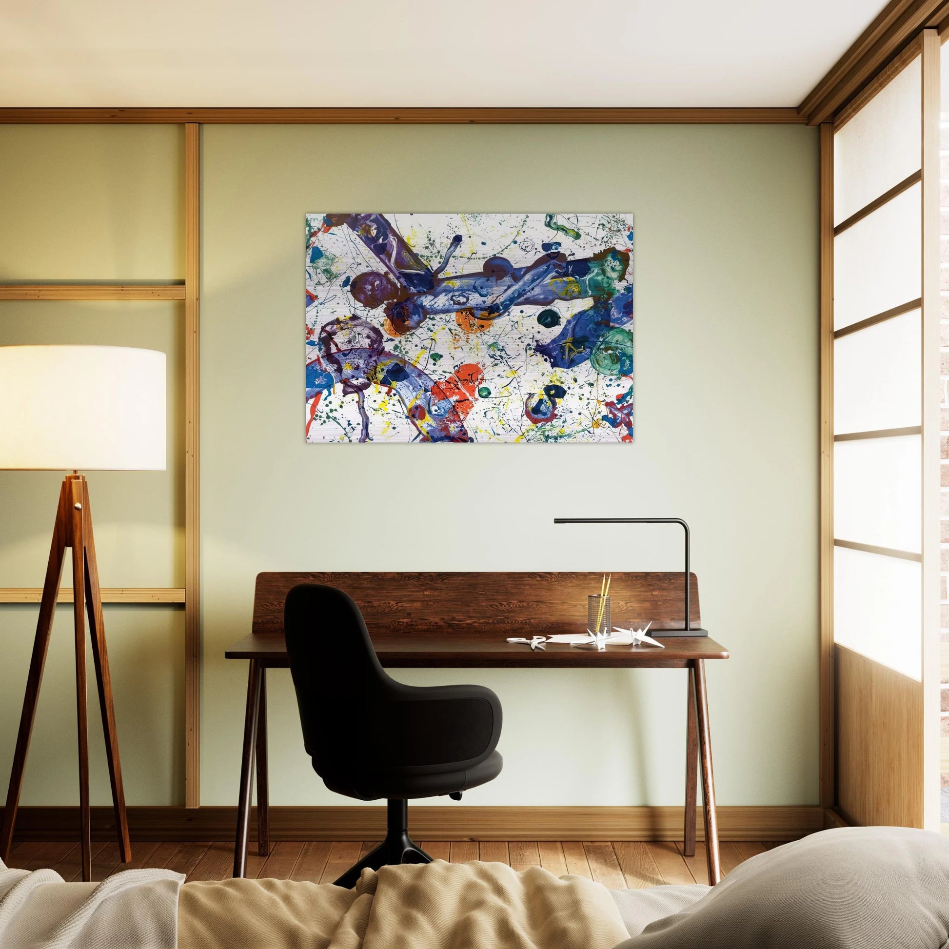 King Corpse  SFS-288  - Sam Francis Brushed Aluminum Print - 70x100 cm / 28x40 inches | Sam Francis Aluminum Print | Sam Francis Prints
