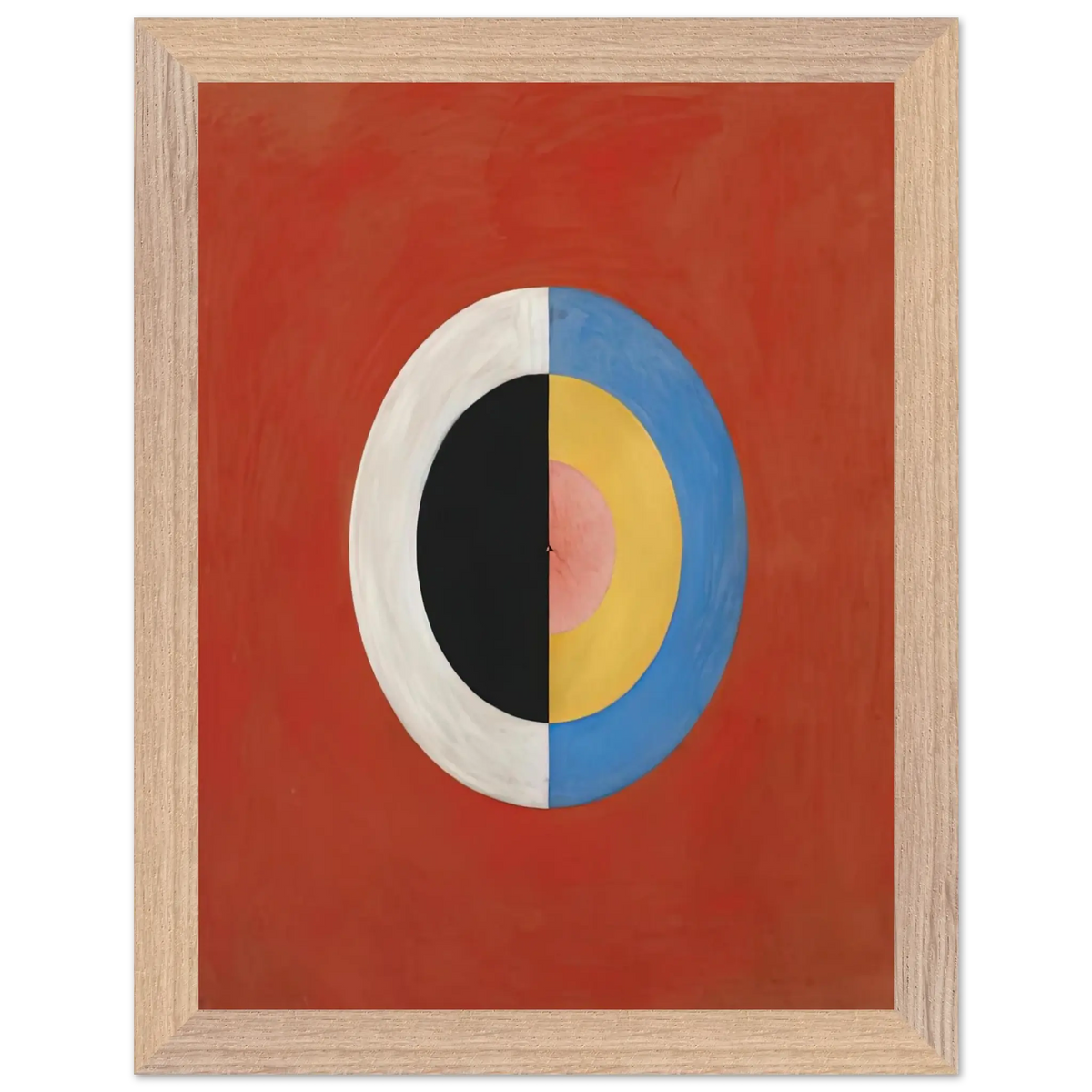 Hilma af Klint - THE SWAN NO 17 1915 0 Wall art - 30x40 cm / 12x16 Inches - Premium Wooden Framed Poster With Fine Art Paper - Wood frame