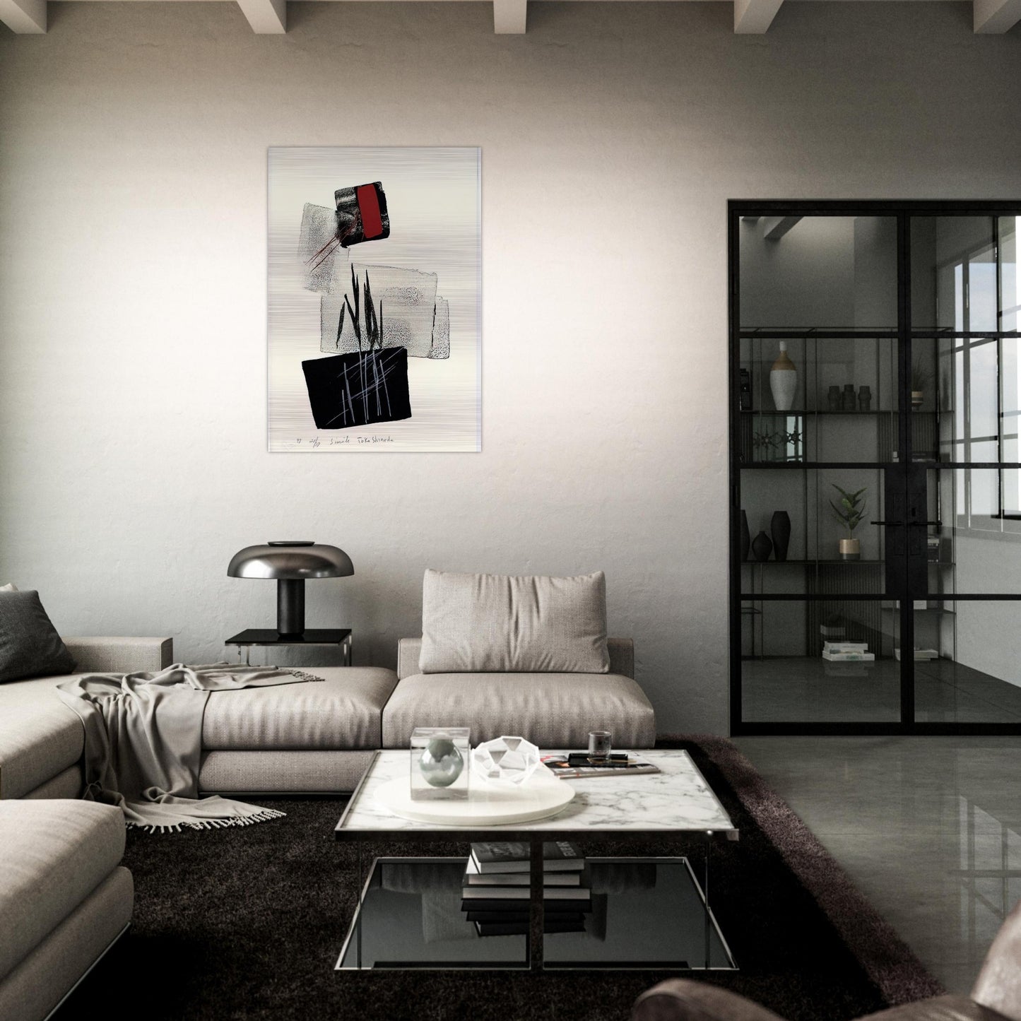 Simile - 1997 - Toko Shinoda Brushed Aluminum Print - 70x100 cm / 28x40 inches | Toko Shinoda Aluminum Print | Toko Shinoda Prints