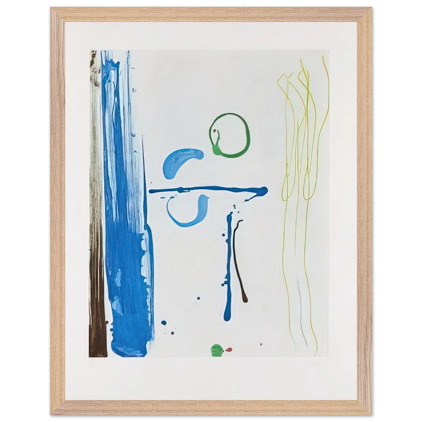 Helen Frankenthaler - Sunshine After Rain - 1987 Wall art - 60x80 cm / 24x32 inches - Premium Wooden Framed Poster With Fine Art Paper-canvas - Black frame