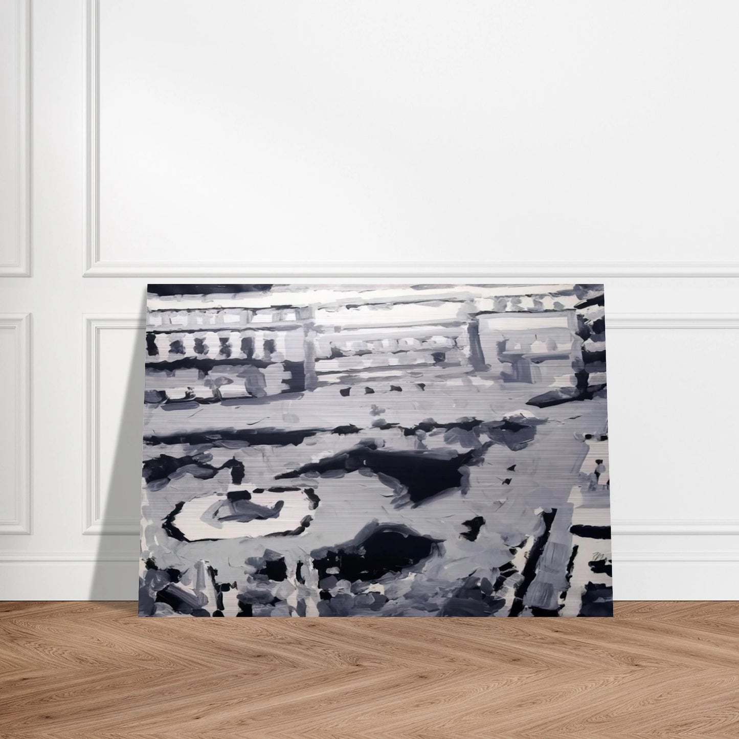TOWNSCAPE M6 1968 - Gerhard Richter Brushed Aluminum Print - 70x100 cm / 28x40 inches | Gerhard Richter Aluminum Print | Gerhard Richter Prints