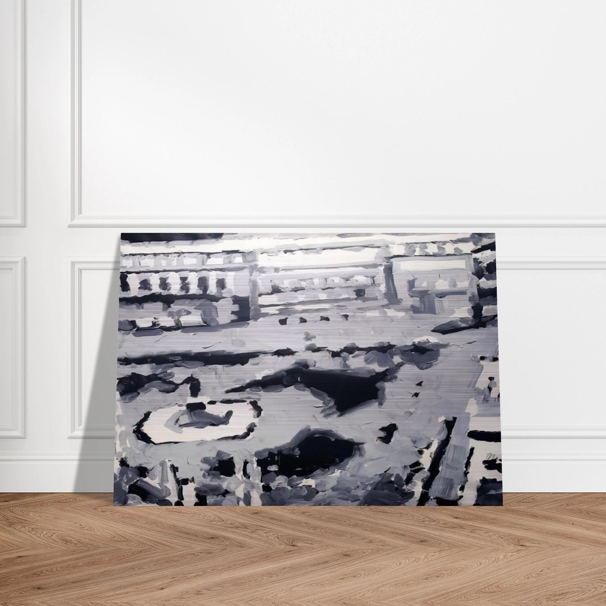 TOWNSCAPE M6 1968 - Gerhard Richter Brushed Aluminum Print - 70x100 cm / 28x40 inches | Gerhard Richter Aluminum Print | Gerhard Richter Prints